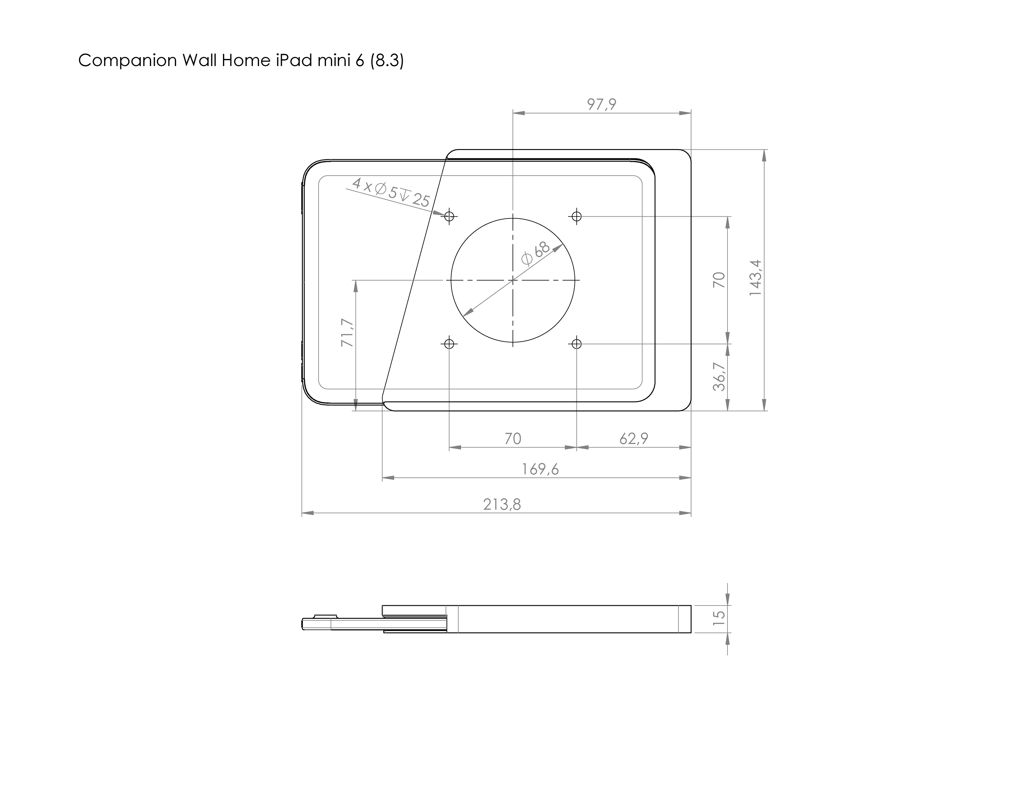 Companion Wall Home for iPad mini